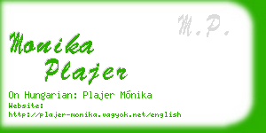 monika plajer business card