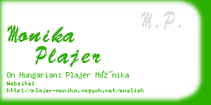 monika plajer business card